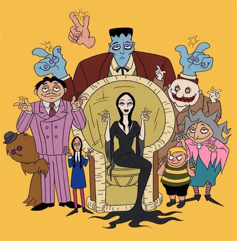 addams family cartoon images|More.